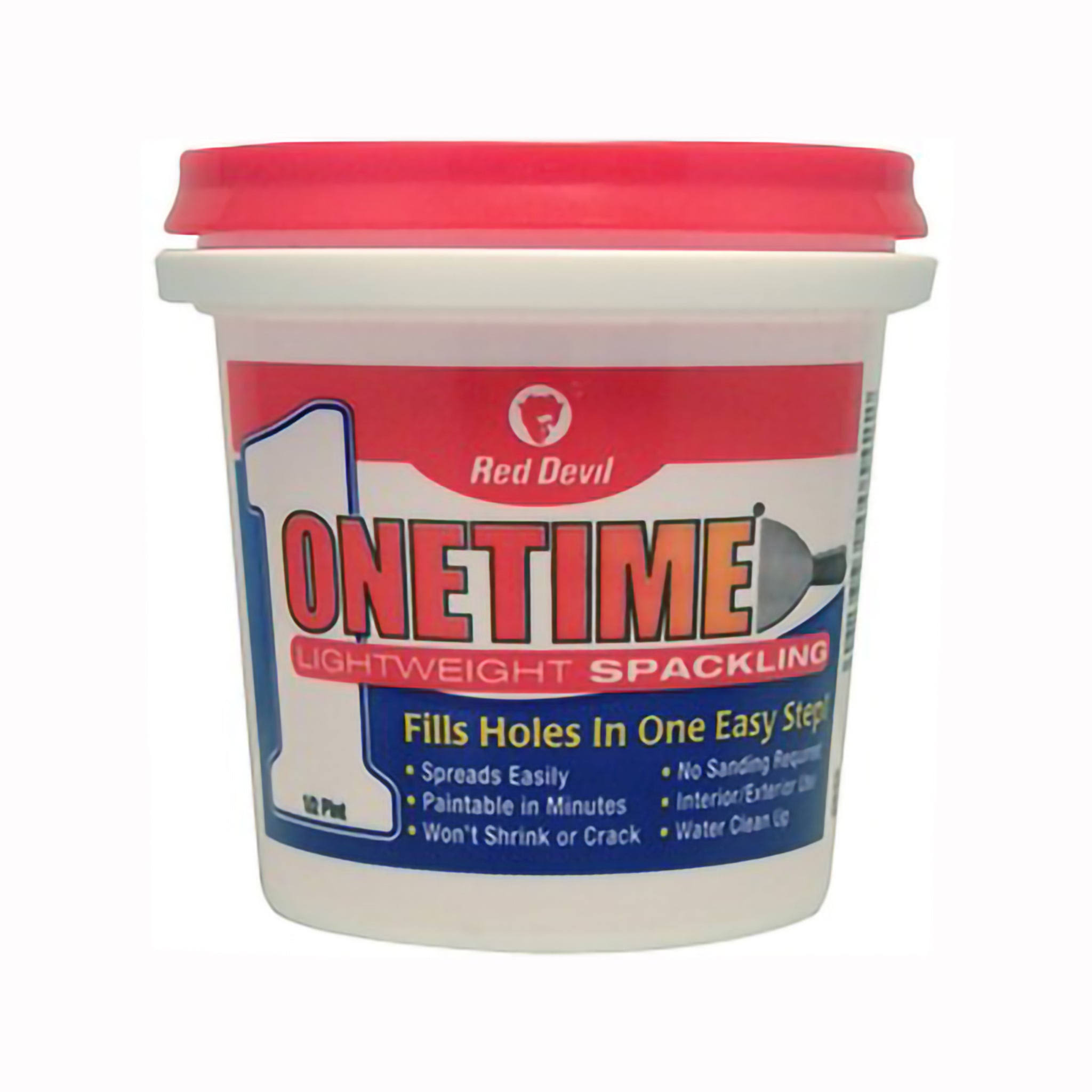 Red Devil Onetime Spackling Interior- 0.5 pint bucket