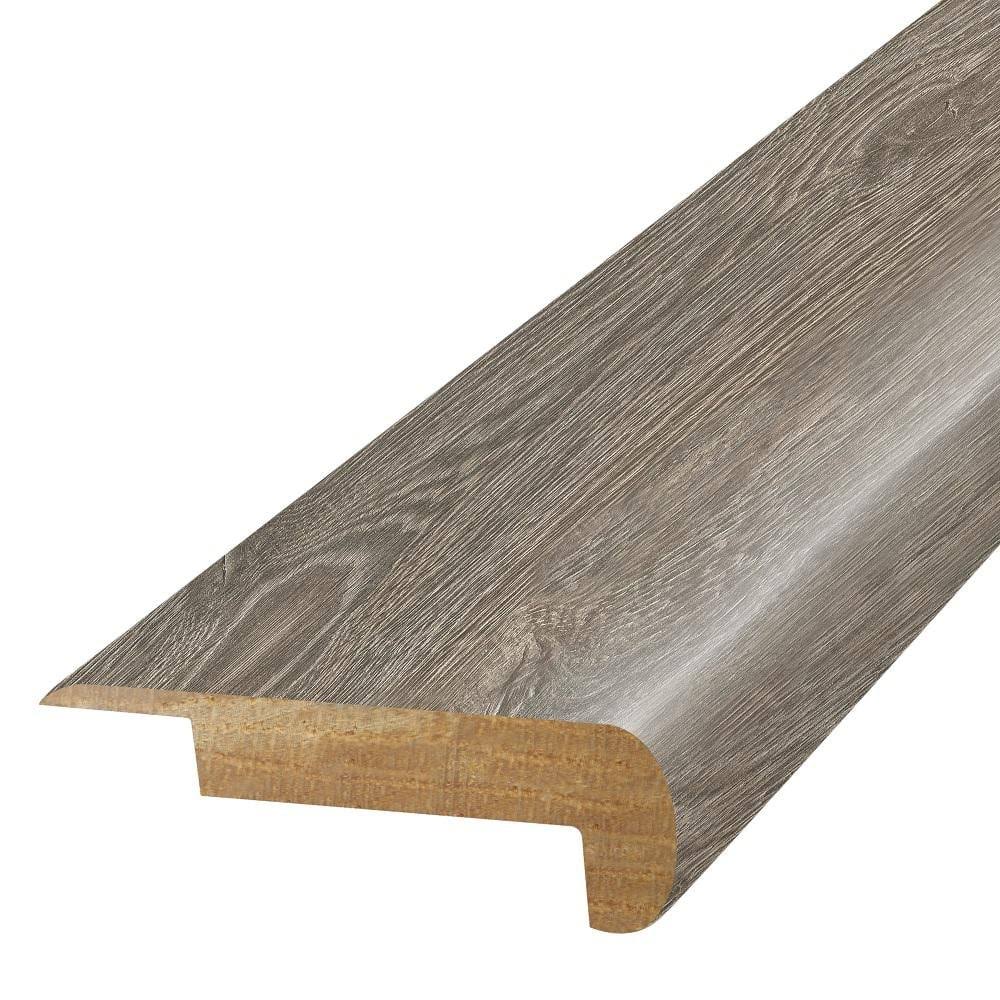 Flint Grey 0.75 in. T x 2.37 in. W x 78.7 in. L Laminate Stair Nose Mo