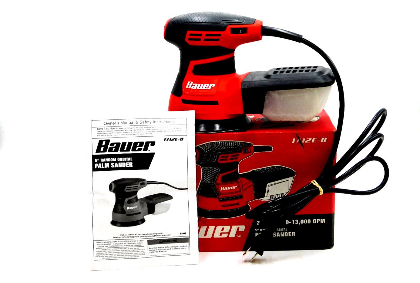 Bauer 2.8 Amp- 5 in. Random Orbital Palm Sander