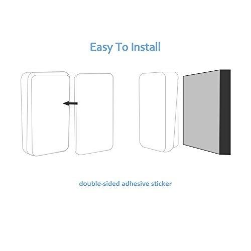 [No Battery Required] Wireless Doorbell Waterproof, AURTEC Door Chime Kit with 2 Plug-In LED Flash Receivers & 1 Press Self-Powered Transmitter, 51