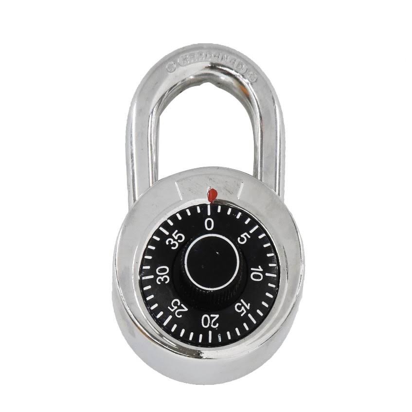 Preset Combination Dial Padlock, 2 in. Black Dial Generic