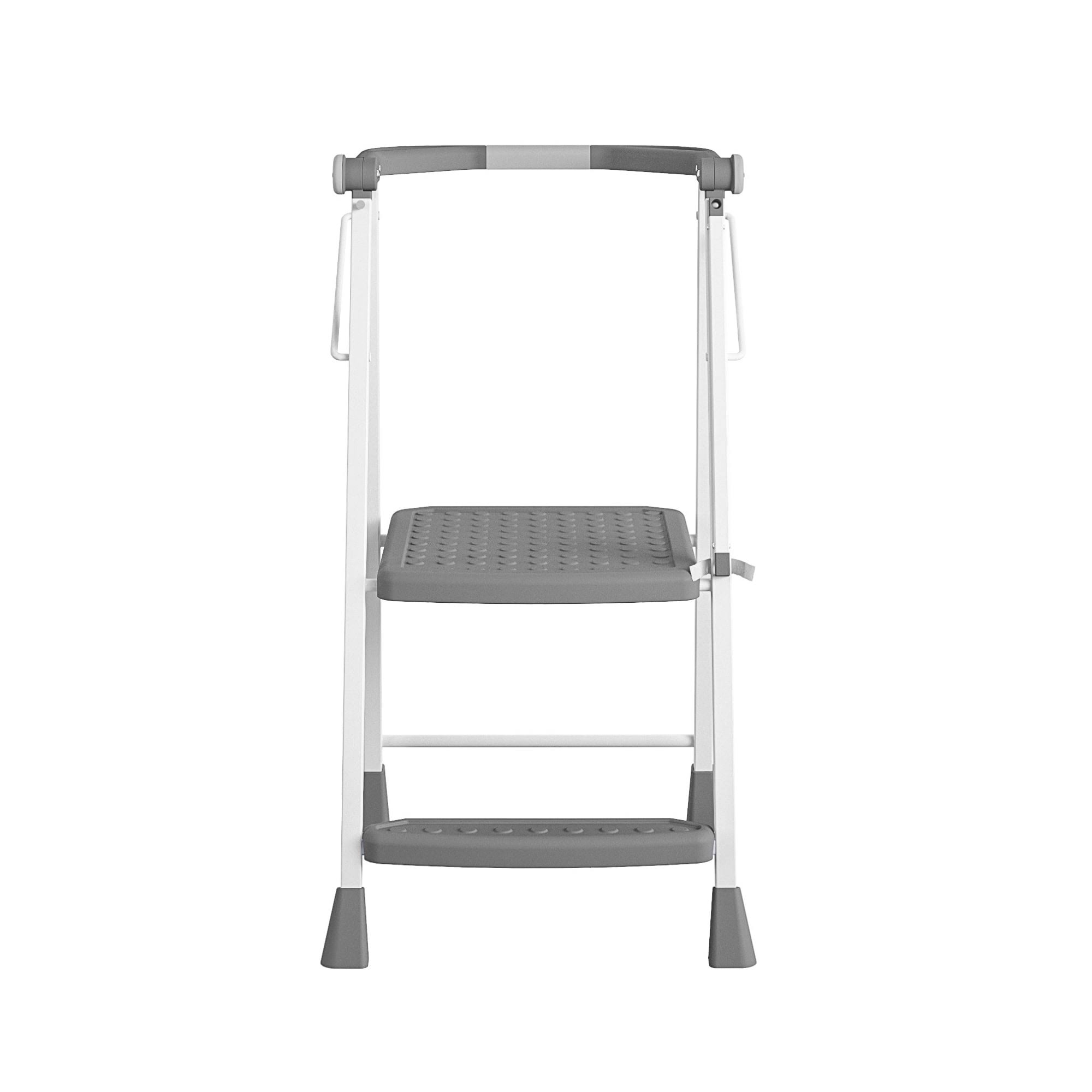 Cosco 2-Step Folding Kitchen Step Stool Gray