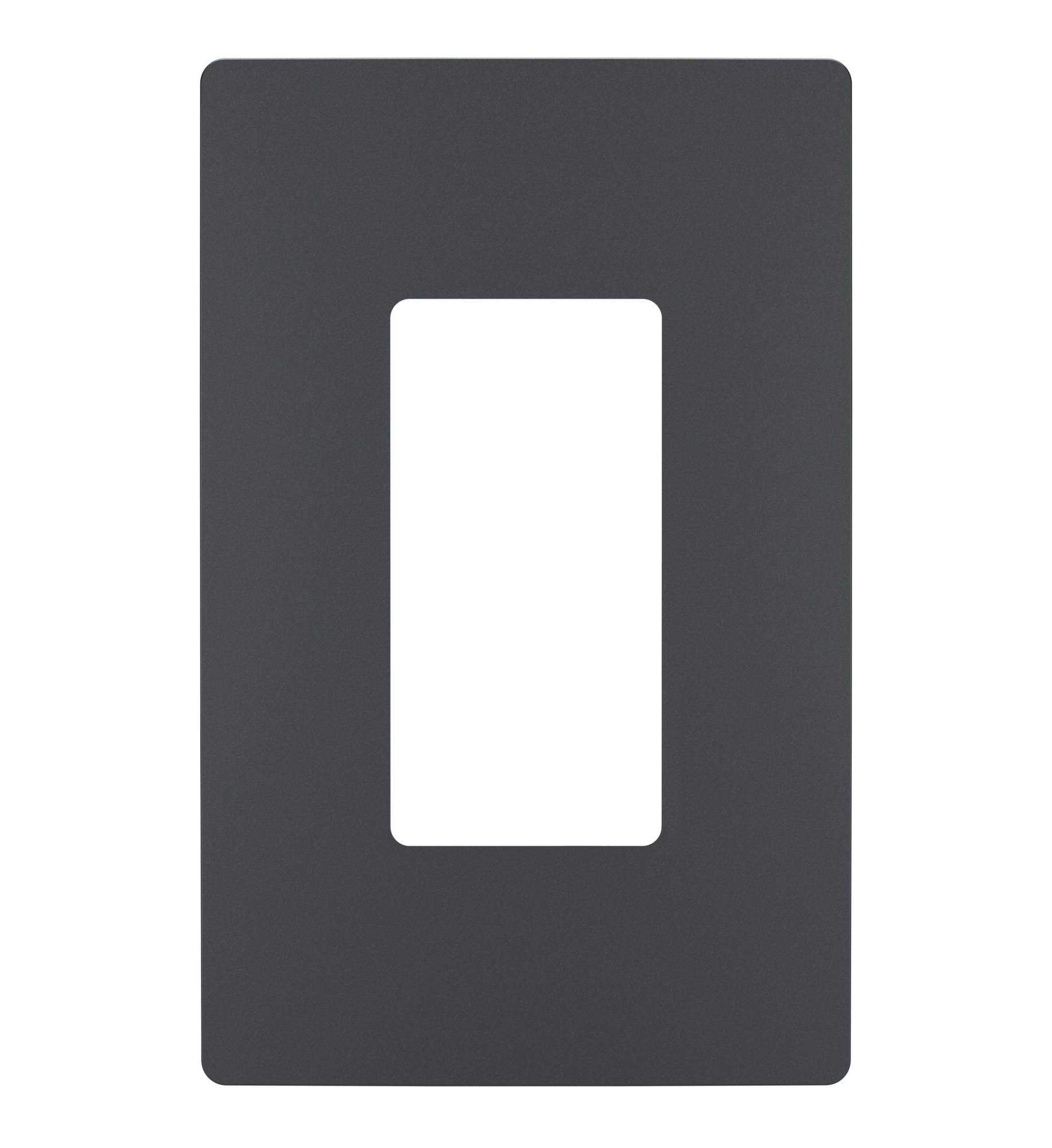 Legrand RWP26GCC6 Radiant- 1-Gang Screwless Wall Plate Graphite