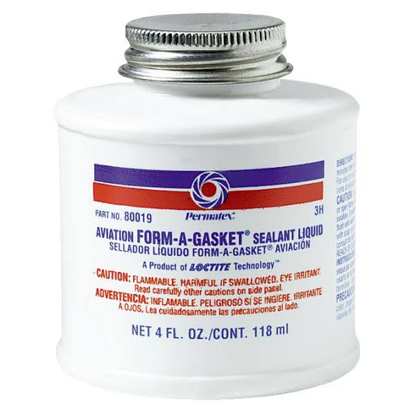 Permatex 80019 Aviation Form-a-gasket Sealant Liquid 4 Oz