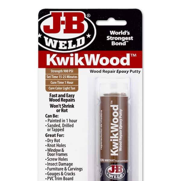 J-B Weld KwikWood Epoxy Putty Stick 1 oz (Case of 6)