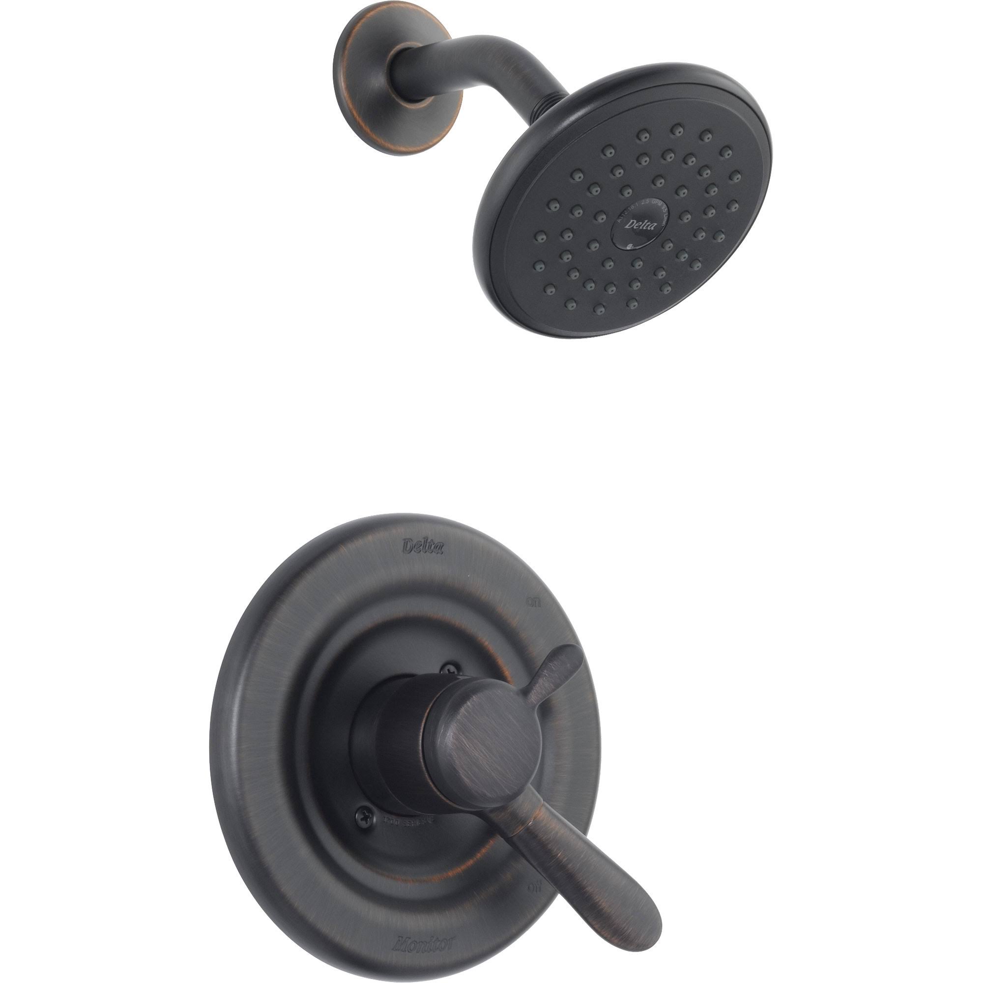 Delta Lahara Monitor 17 Series 2 GPM Shower Hed T17238-RB- Venetian Bronze