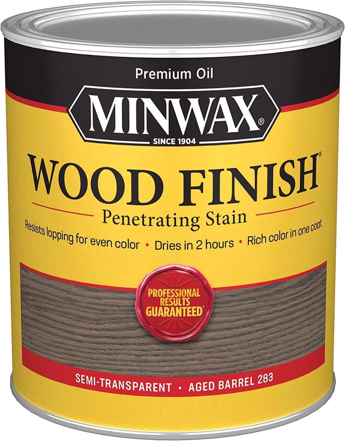 Minwax Penetrating Stain Wood Finish, Aged Barrel, 1 qt.