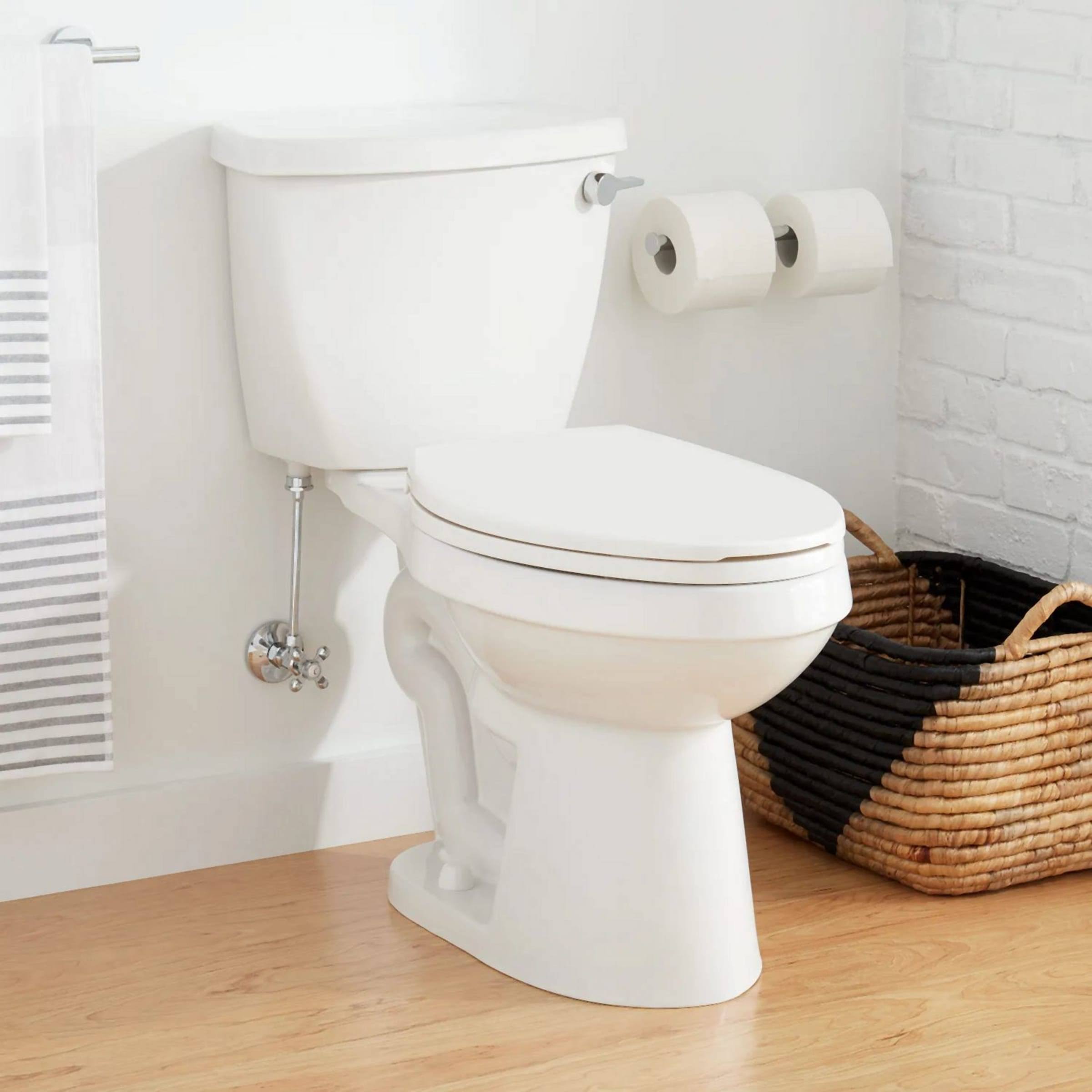 Signature Hardware 462378 Bradenton 1.28 GPF Two Piece Elongated Toilet with 14