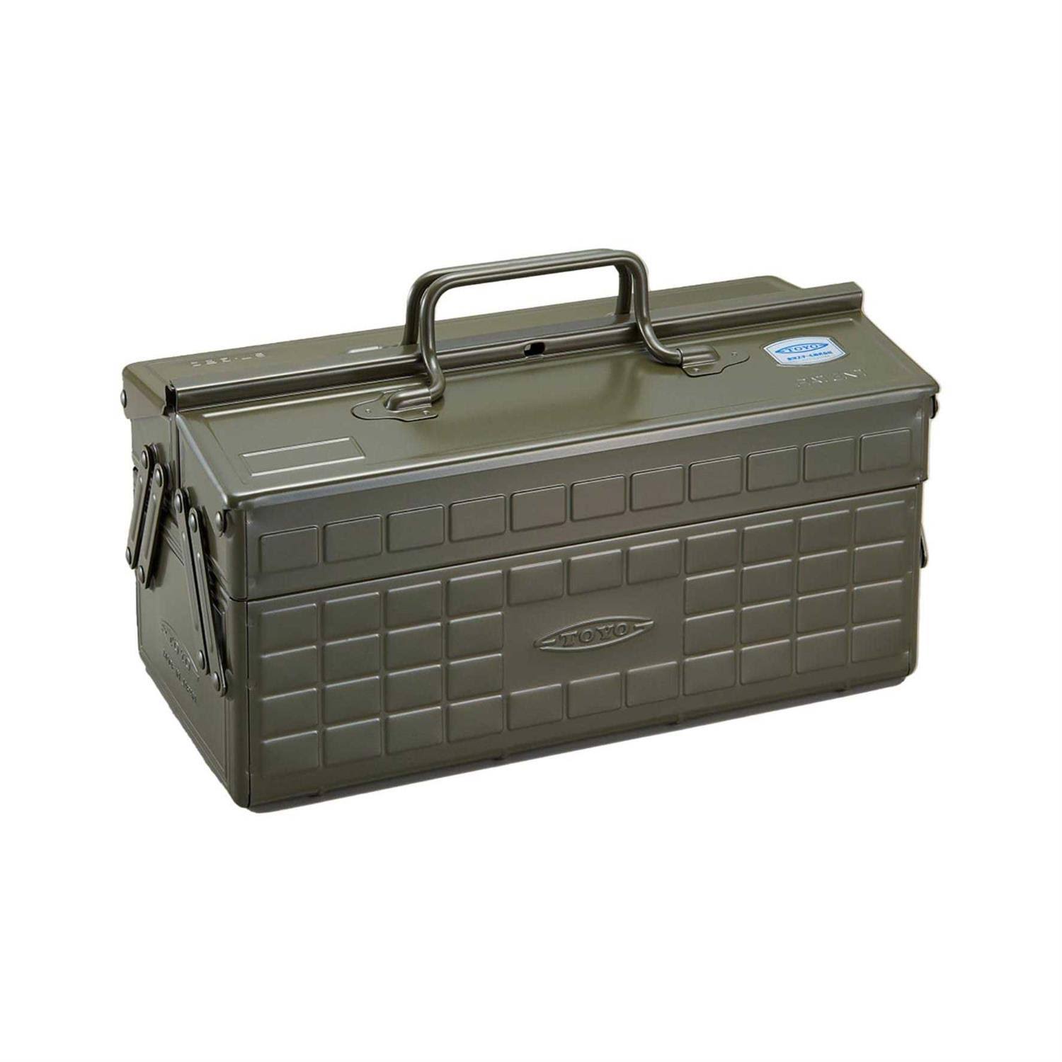 Toyo Steel Cantilever Toolbox ST-350 Military Green
