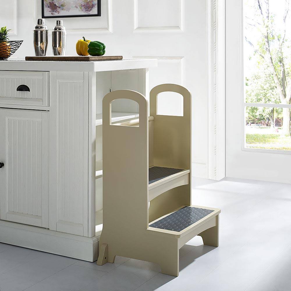 Naomi Home Kids Step to It Stool, Kids Kitchen Step Stool, Natural
