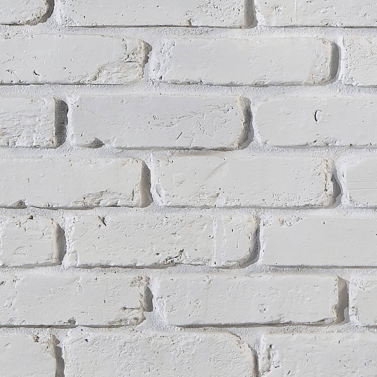 AZ Faux High-Density Polyurethane Faux Brick Wall Textured Panels for Interior and Exterior Decor | Faux Brick Paneling | Old Medford Brick | 8