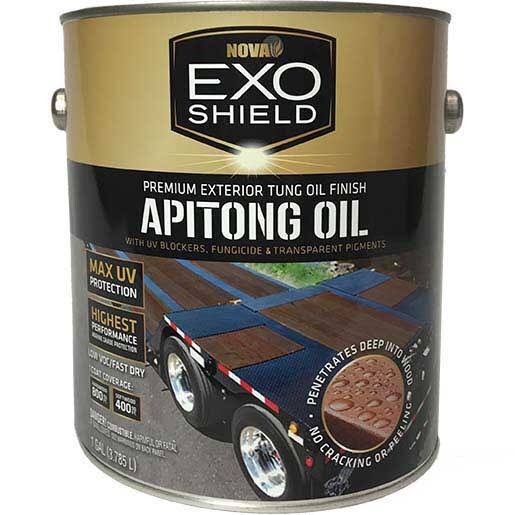 ExoShield Apitong Oil Trailer Deck Stain (Gallon), Size: 1 gal, Brown
