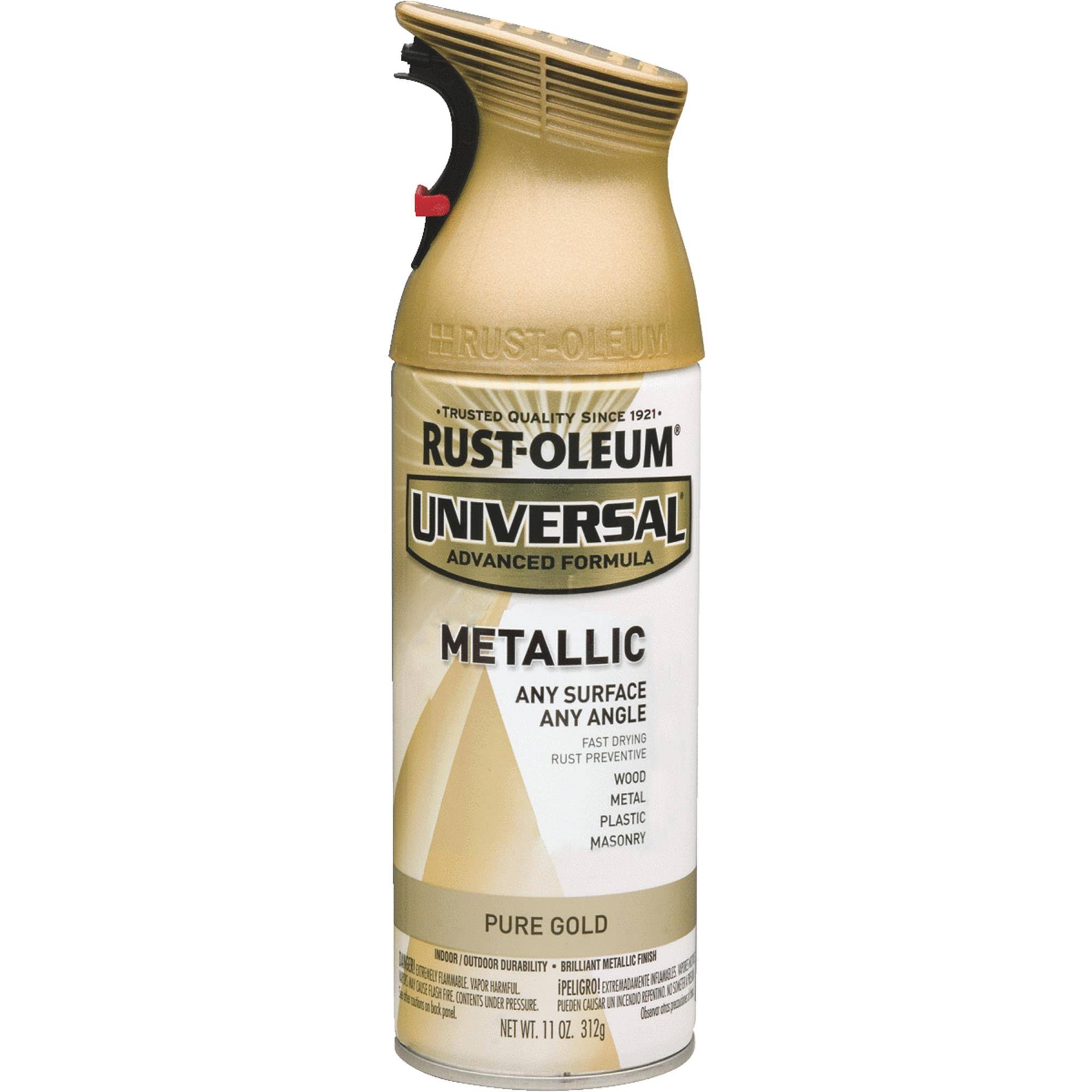 Rust-Oleum 11oz Universal Metallic Spray Paint Pure Gold 245221