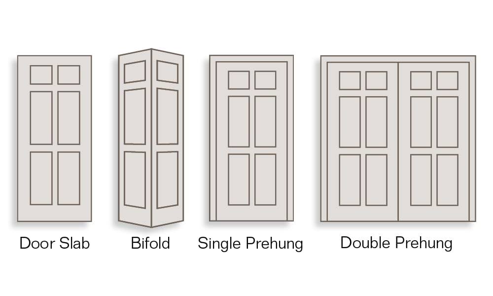 ReliaBilt Colonist Textured 36-in x 80-in 6-Panel Hollow Core Primed Molded Composite Slab Door in Off-White | LO10977