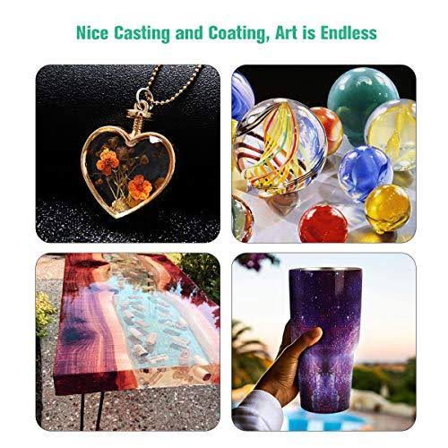 16oz Crystal Clear Epoxy Resin Kit Casting and Coating for River Table Tops, Art