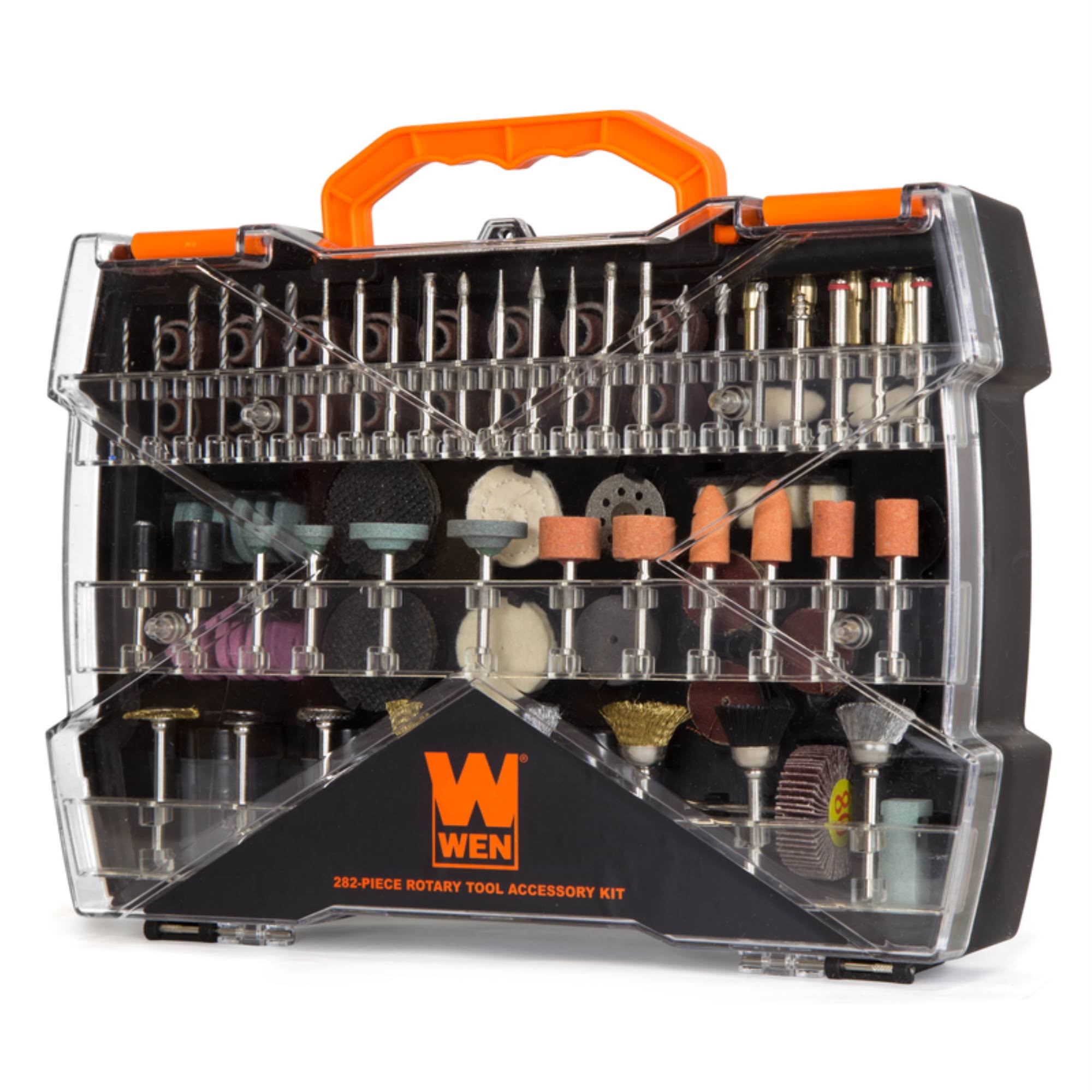 WEN 282-Piece Rotary Tool Accessory Kit with Carrying Case