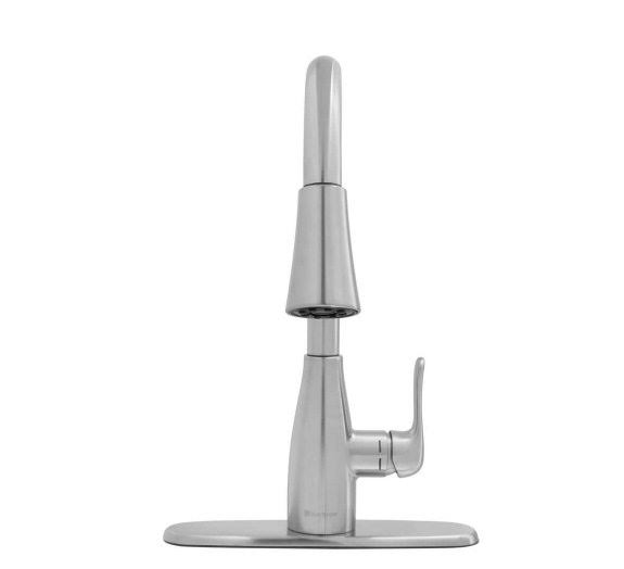 Moen Edwyn One Handle Stainless Steel Pull-Down Kitchen Faucet