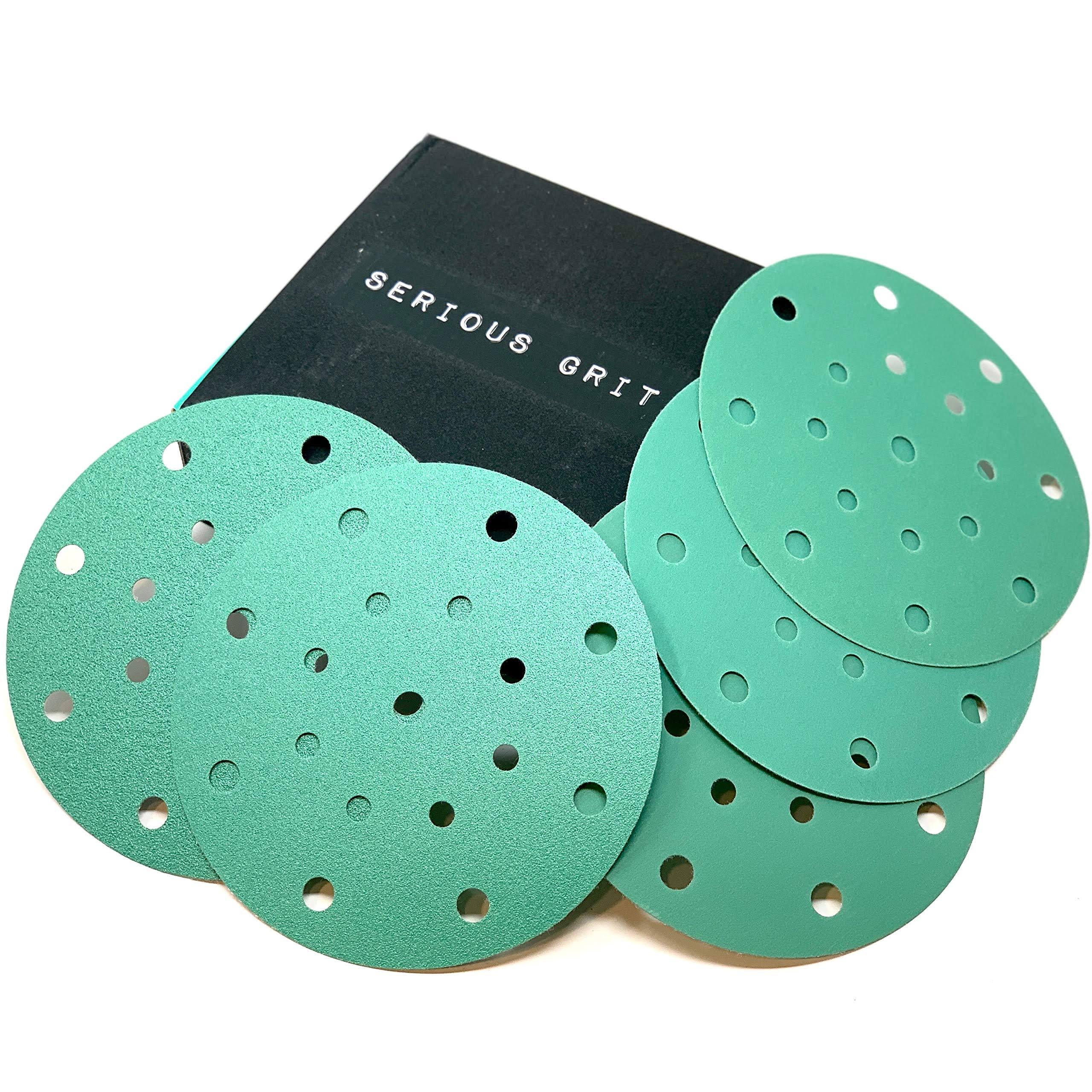 Serious Grit 6-Inch 49-Hole Hook & Loop Sanding Discs