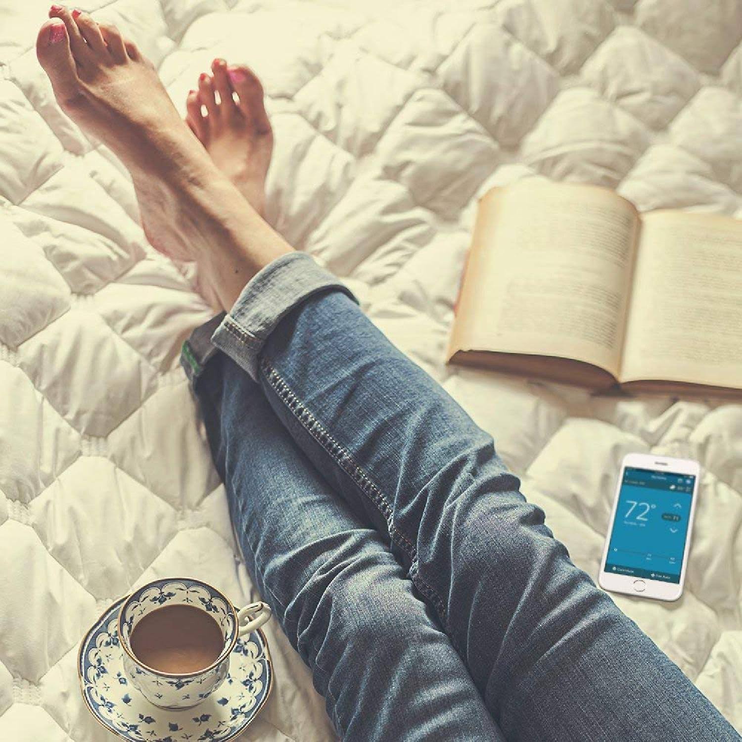 Emerson ST75W, Sensi Touch Wi-Fi Thermostat, White