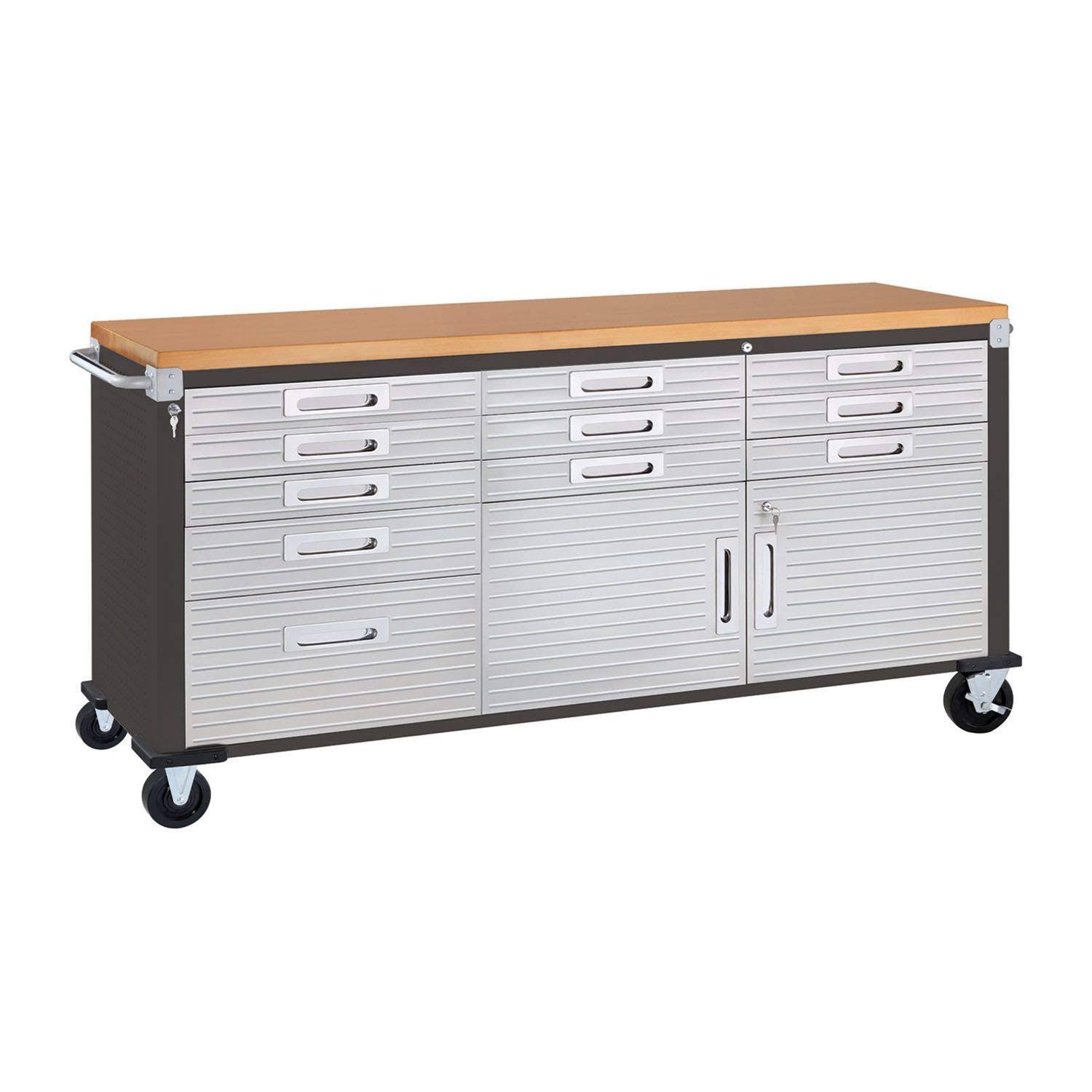 Seville Classics UltraHD Rolling Workbench- Graphite
