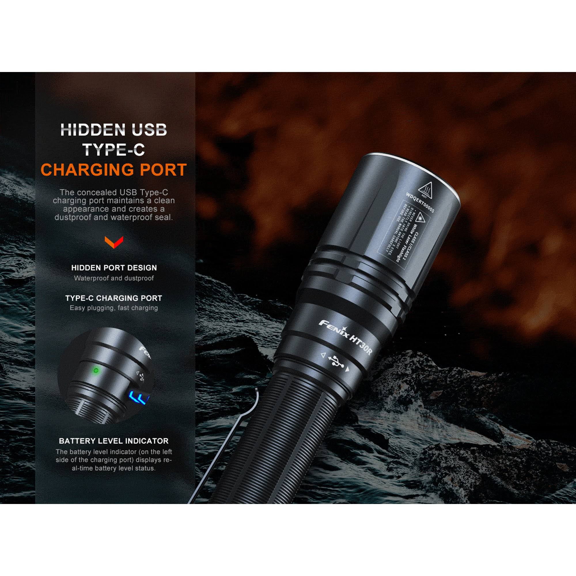 Fenix HT30R 1640 Yards Long Throw Lep Flashlight