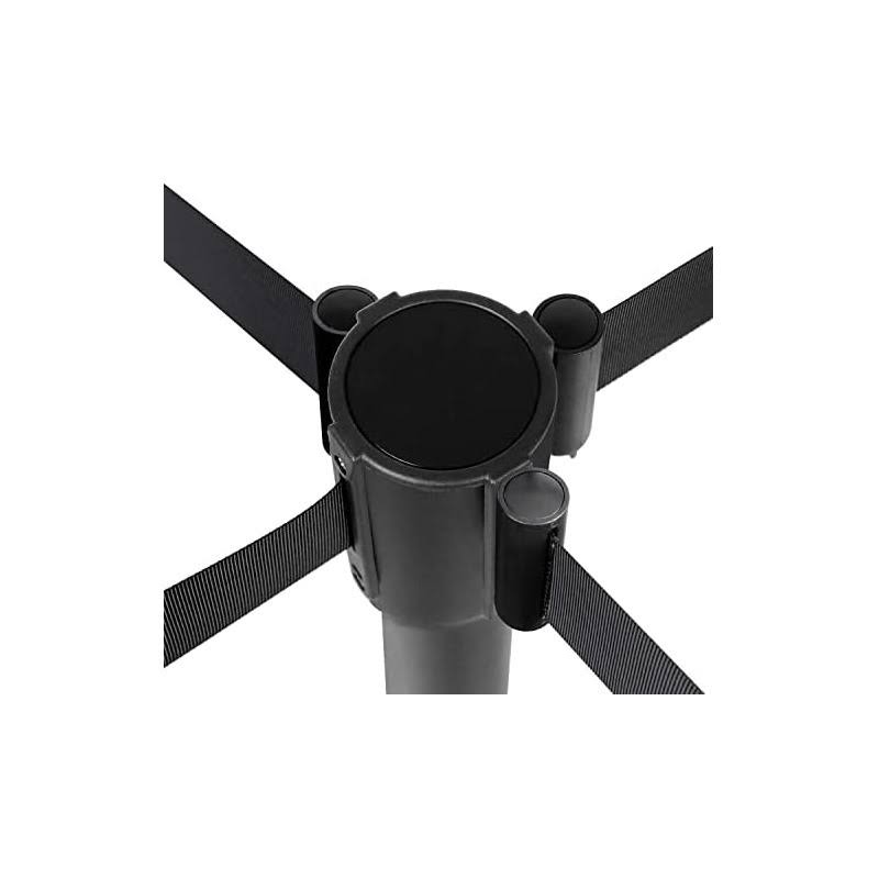 Amazon Basics Premium Crowd Control Stanchion, 6.5-Foot Retractable Belt, Pack of 2(Previously Amazon Commercial Brand)