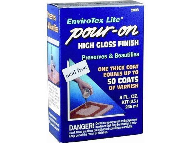 Envirotex Lite Pour-On 8 oz. High Gloss Finish
