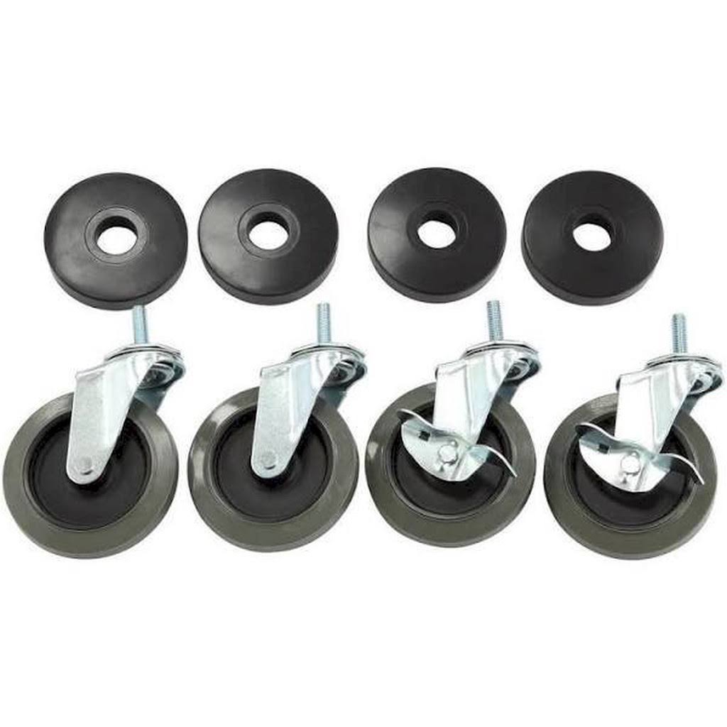 HDX 30260PS-2 4 in. Industrial Casters with Bumper (4-Pack)