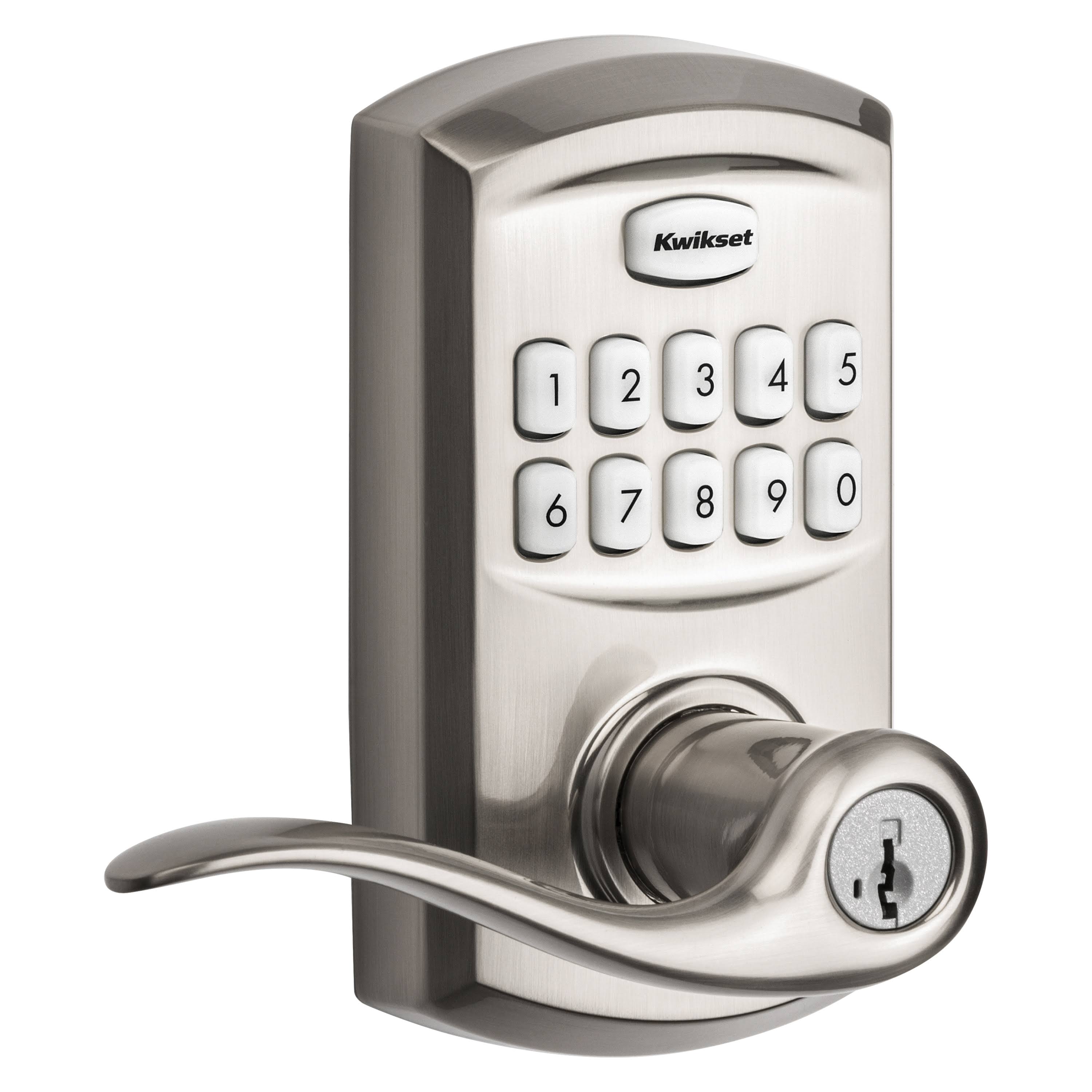 Kwikset 917 SmartCode Electronic Tustin Lever Satin Nickel