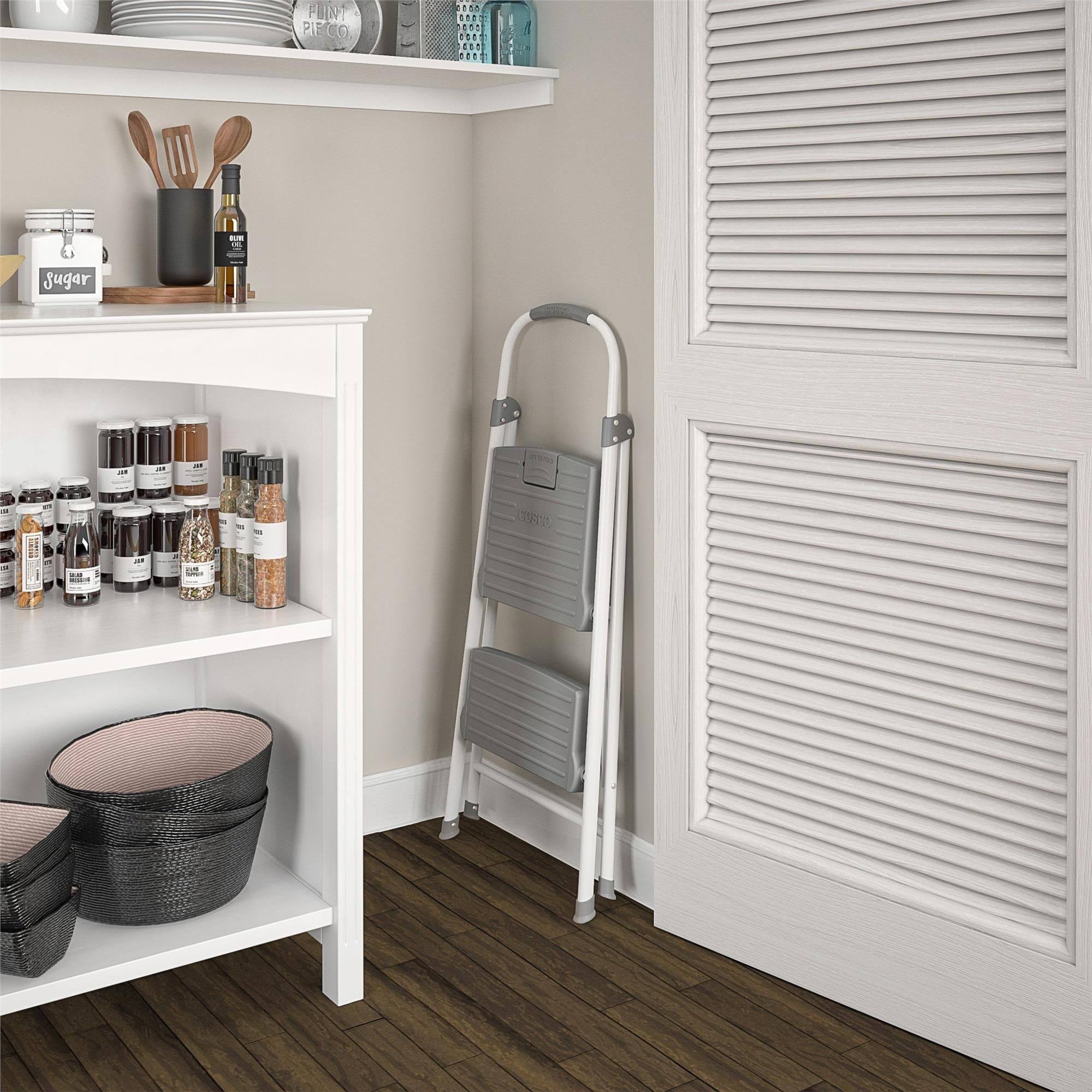 Cosco 2-Step Connection Folding Step Stool with Large Resin Steps, Max