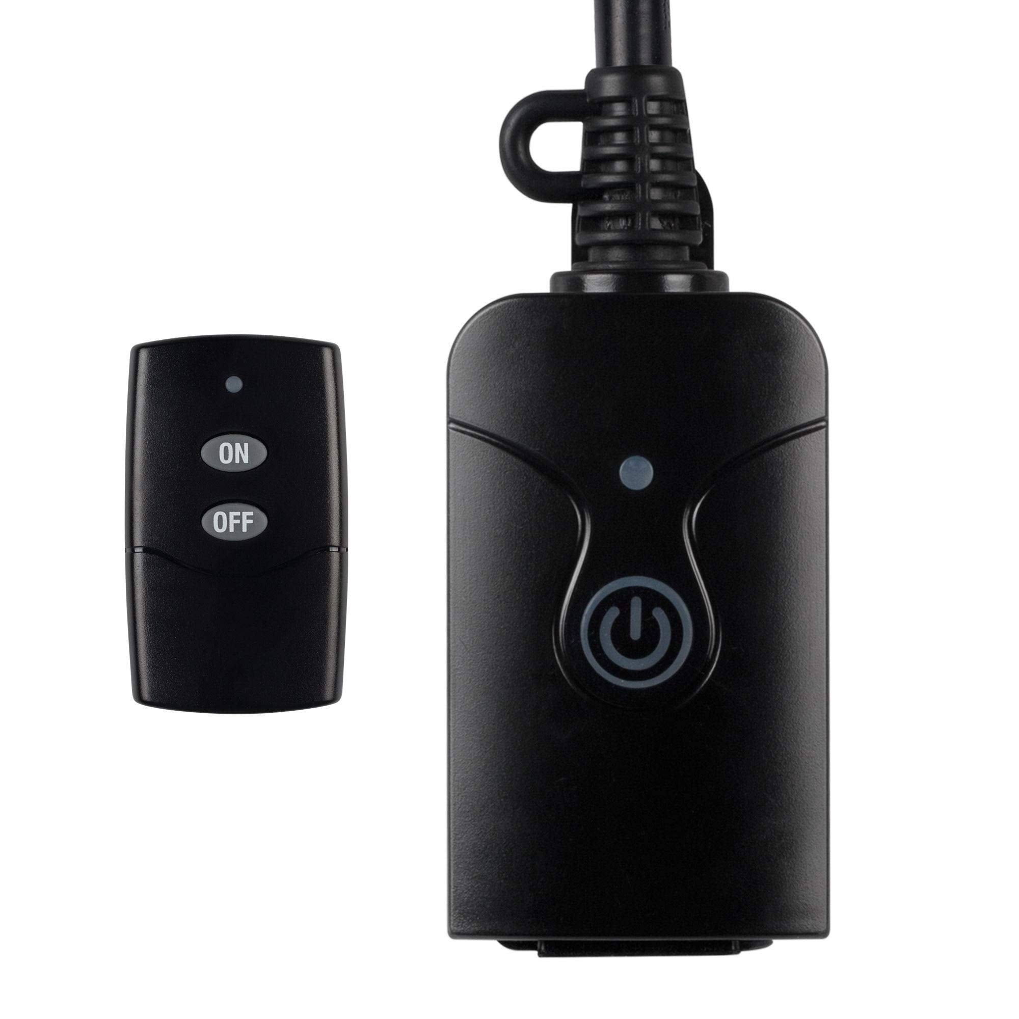 HBN Outdoor Indoor Wireless Remote Control 3-Prong Outlet Weatherproof