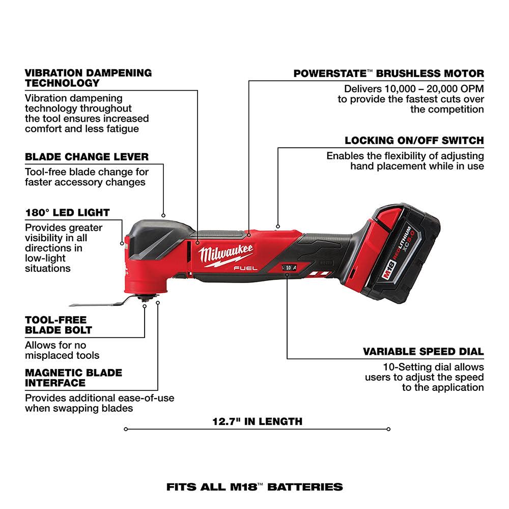 Milwaukee 2953-22MT M18 Fuel 2-Tool Combo Kit