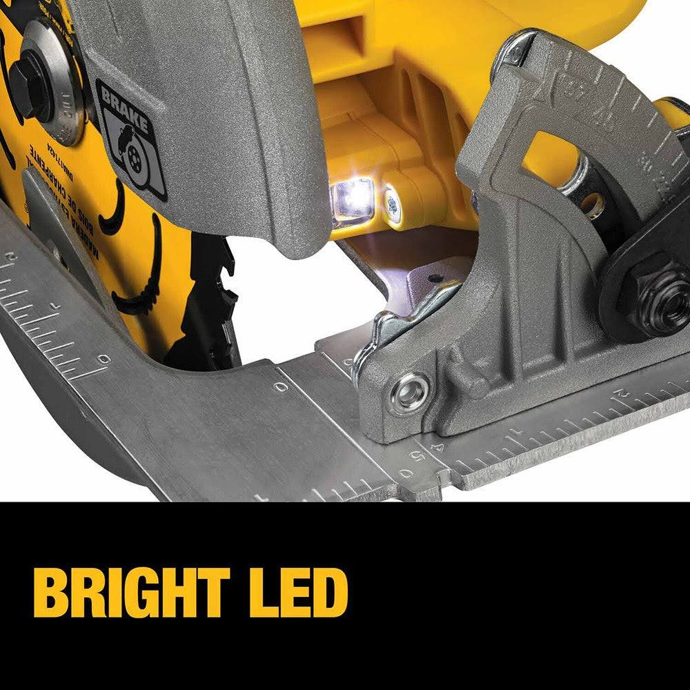 DEWALT XR POWERDETECT 20-Volt Max 7-1/4-in Cordless Circular Saw with Brake and Aluminum Shoe