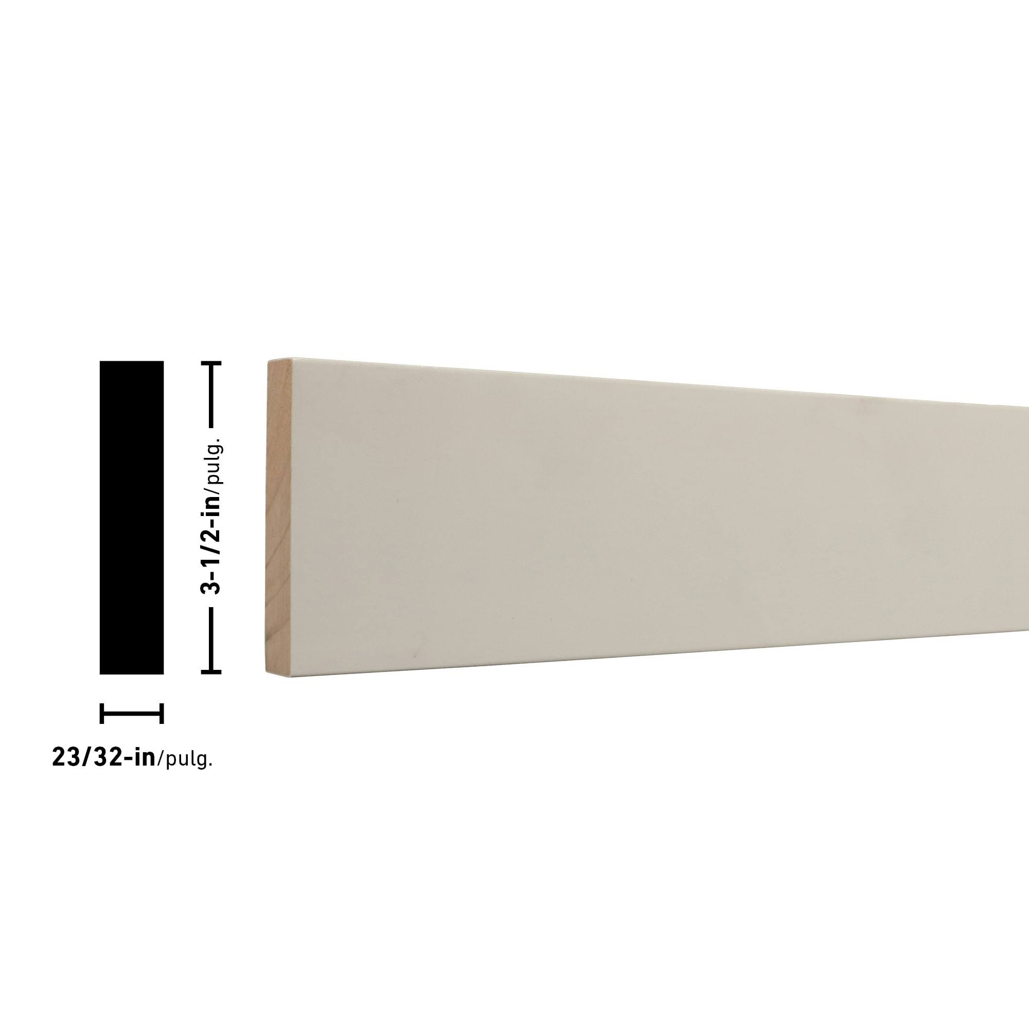 ReliaBilt 1-in x 4-in x 8-ft Primed MDF Board | MDFP1X4OU08