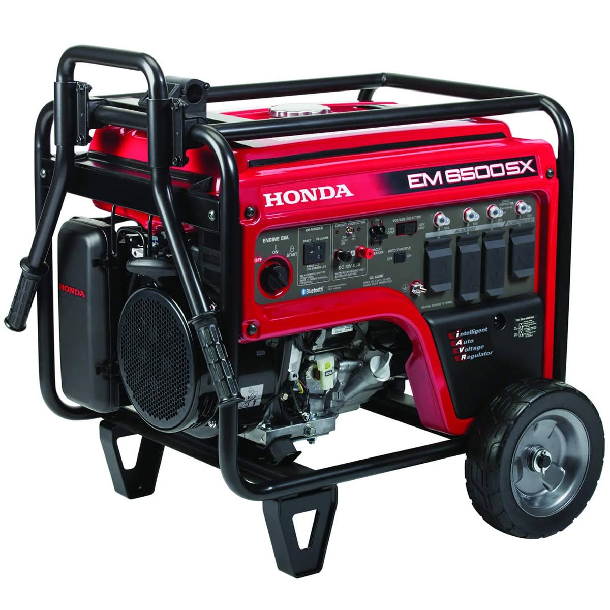 Honda EM6500SX- 5500 Watt Electric Start Portable Generator with Bluetooth & CO-MINDER (49-State)- EM6500SXK2AN
