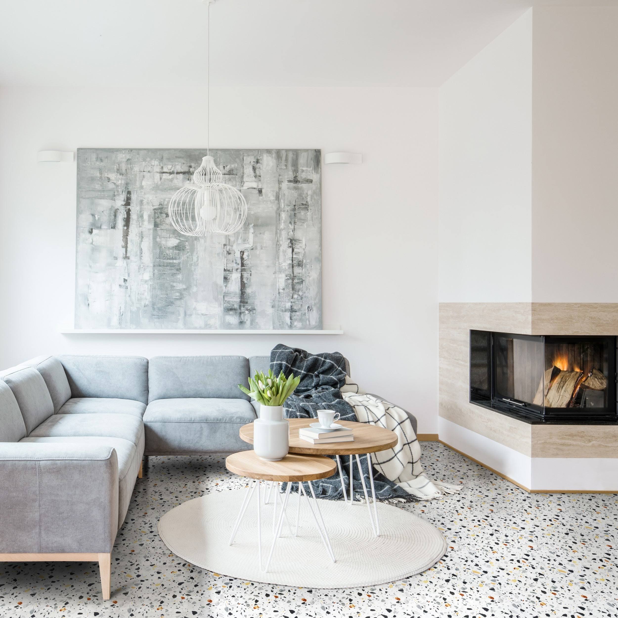 Achim Home Furnishings FTVMA45520 Bianco Marble Nexus 12 Self Adhesive Vinyl Floor Tile-20 Tiles/20 sq. ft