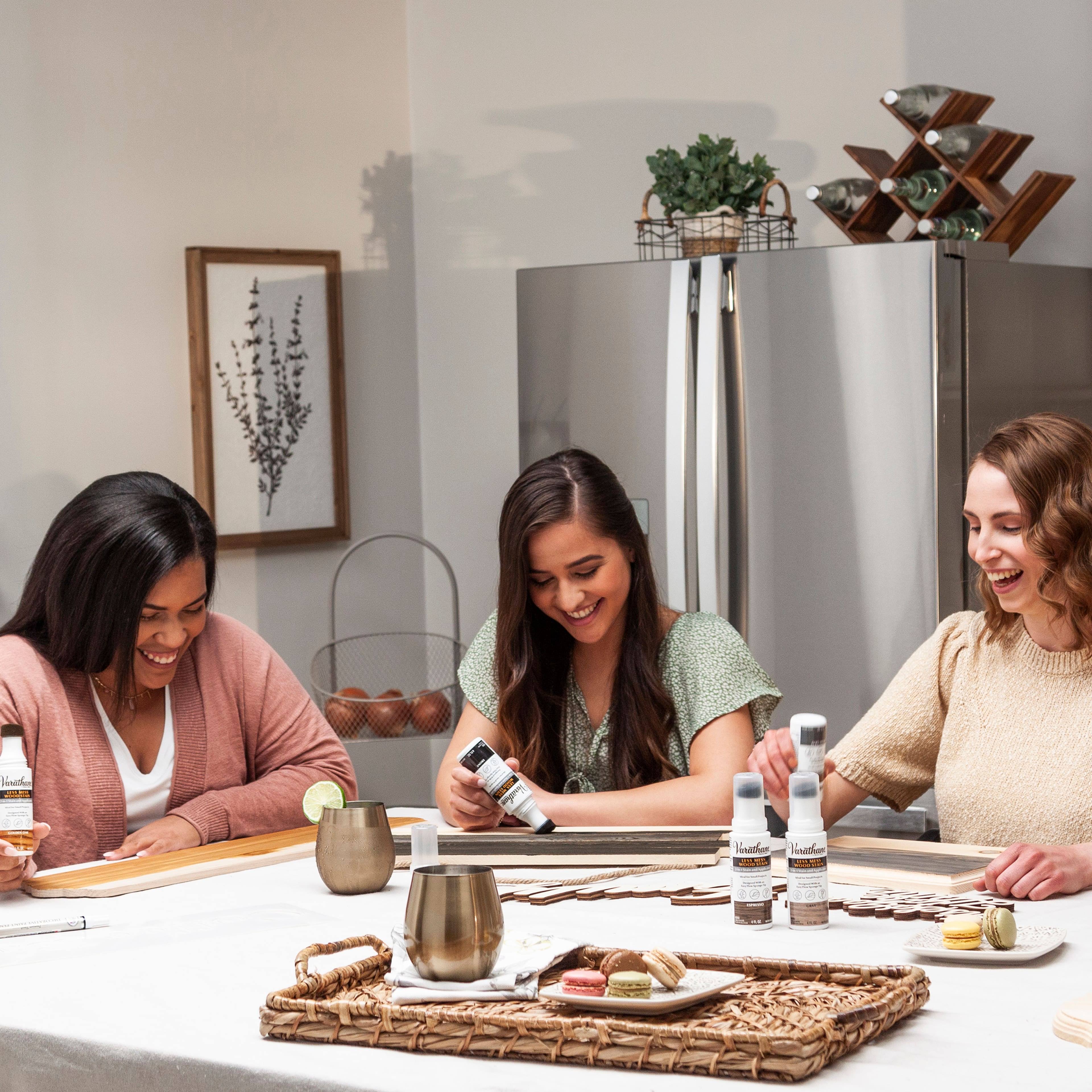 Varathane Less Mess Wood Stain & Applicator 4 oz. Gray