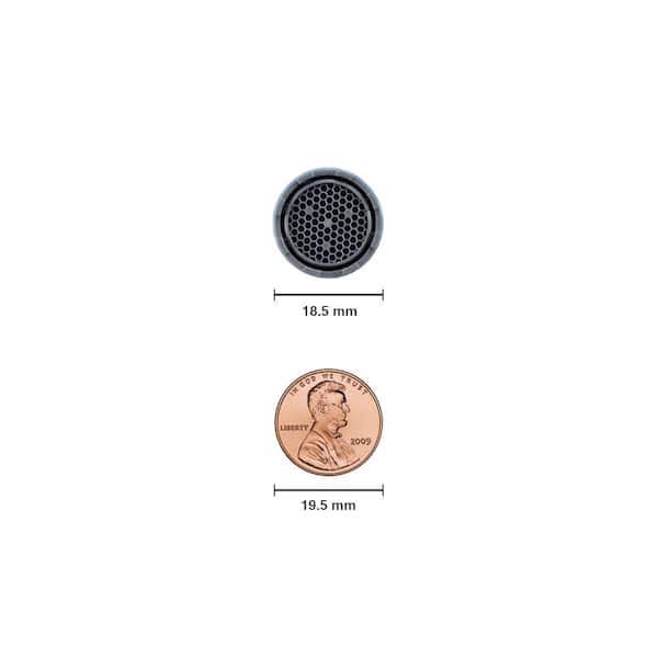 1.2 GPM Tiny Junior Size M18.5x1 PCA Cache Water-Saving Laminar Aerator with Key (2-Pack)