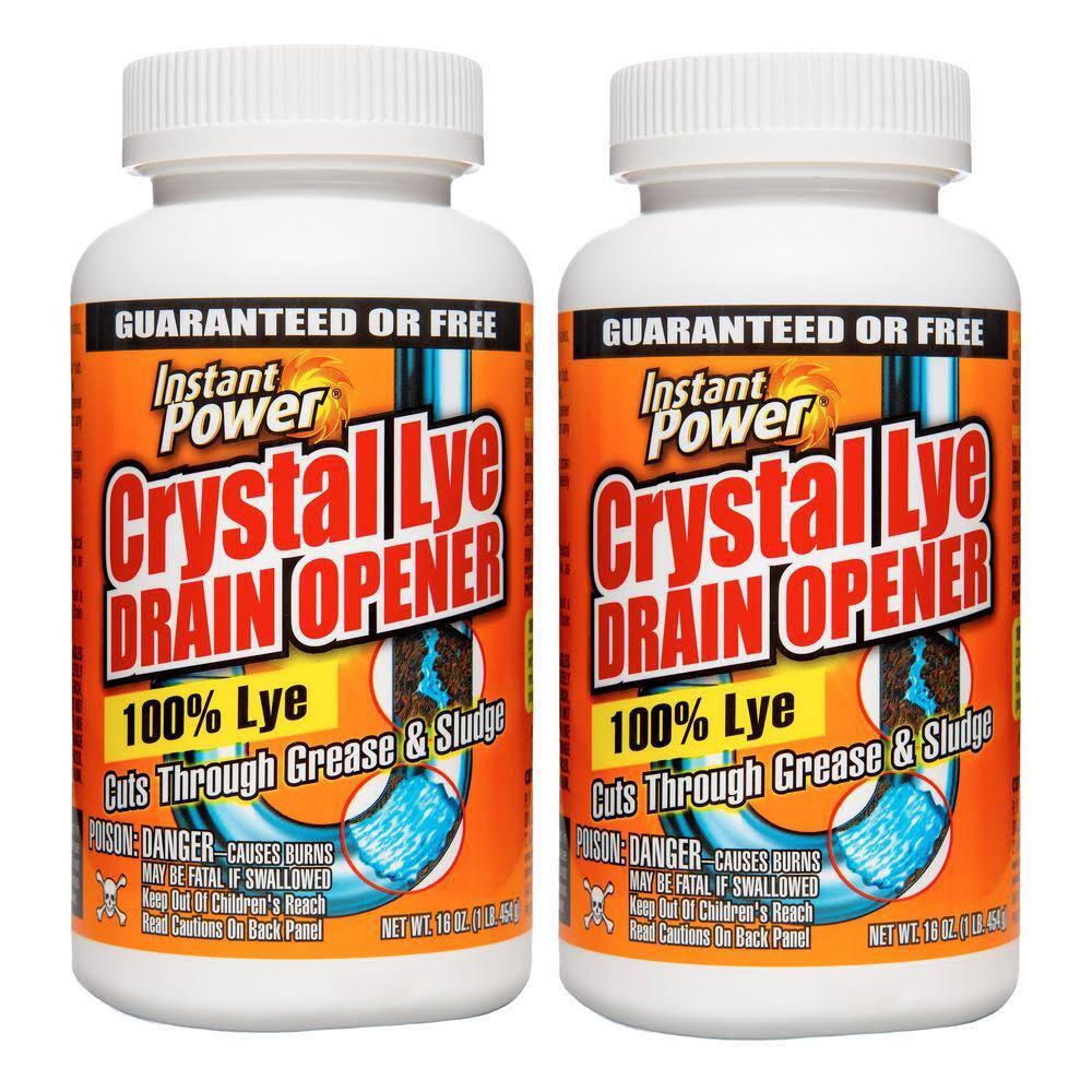 Instant Power Crystal Lye Drain Opener (2-Pack)