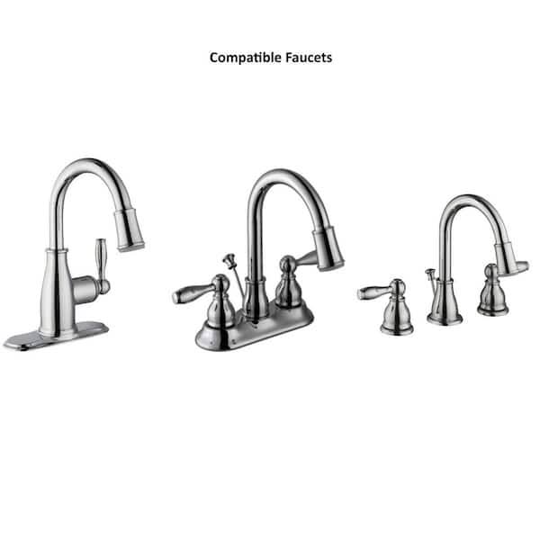 Glacier Bay Mandouri 1.2 GPM LED Bathroom Sink Faucet Aerator in Chrome, Grey