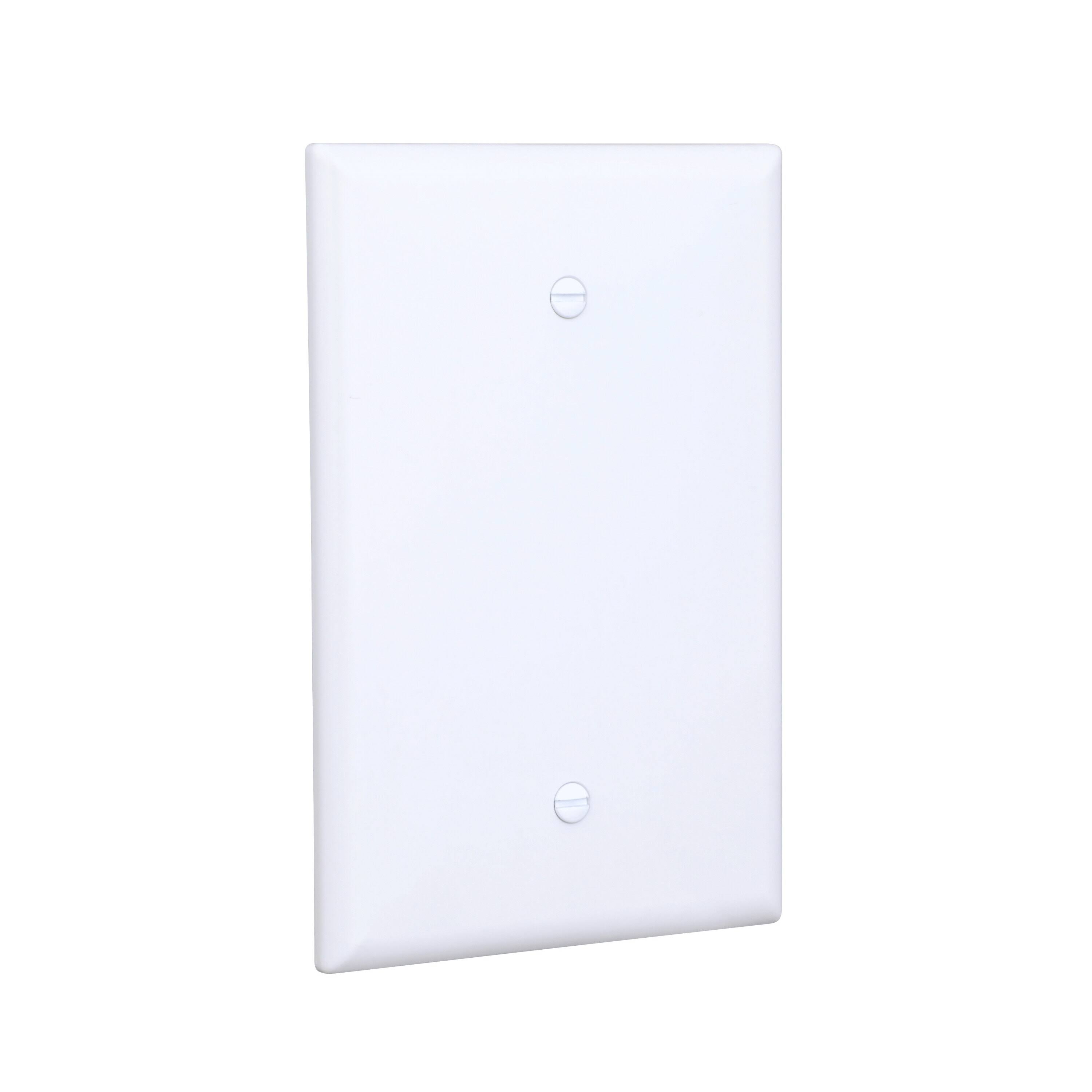 Eaton 1-Gang White Thermoplastic Indoor Blank Wall Plate | 2729W-F-LW