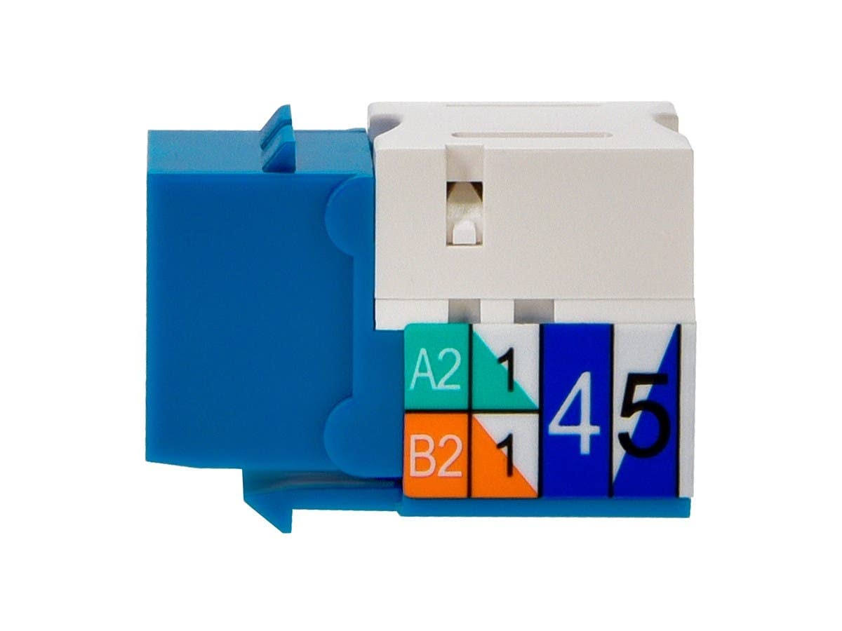 Monoprice- 5379- Cat6 Punch Down Keystone Jack- Blue