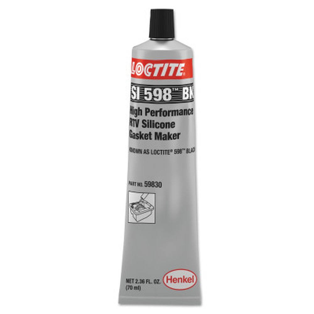Loctite 598 Black High Performance RTV Silicone Gasket Maker 70 ml