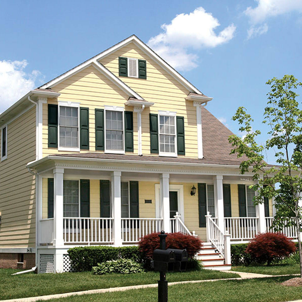 Builders Edge 12 in. x 47 in. Raised Panel Vinyl Exterior Shutters Pair in Black