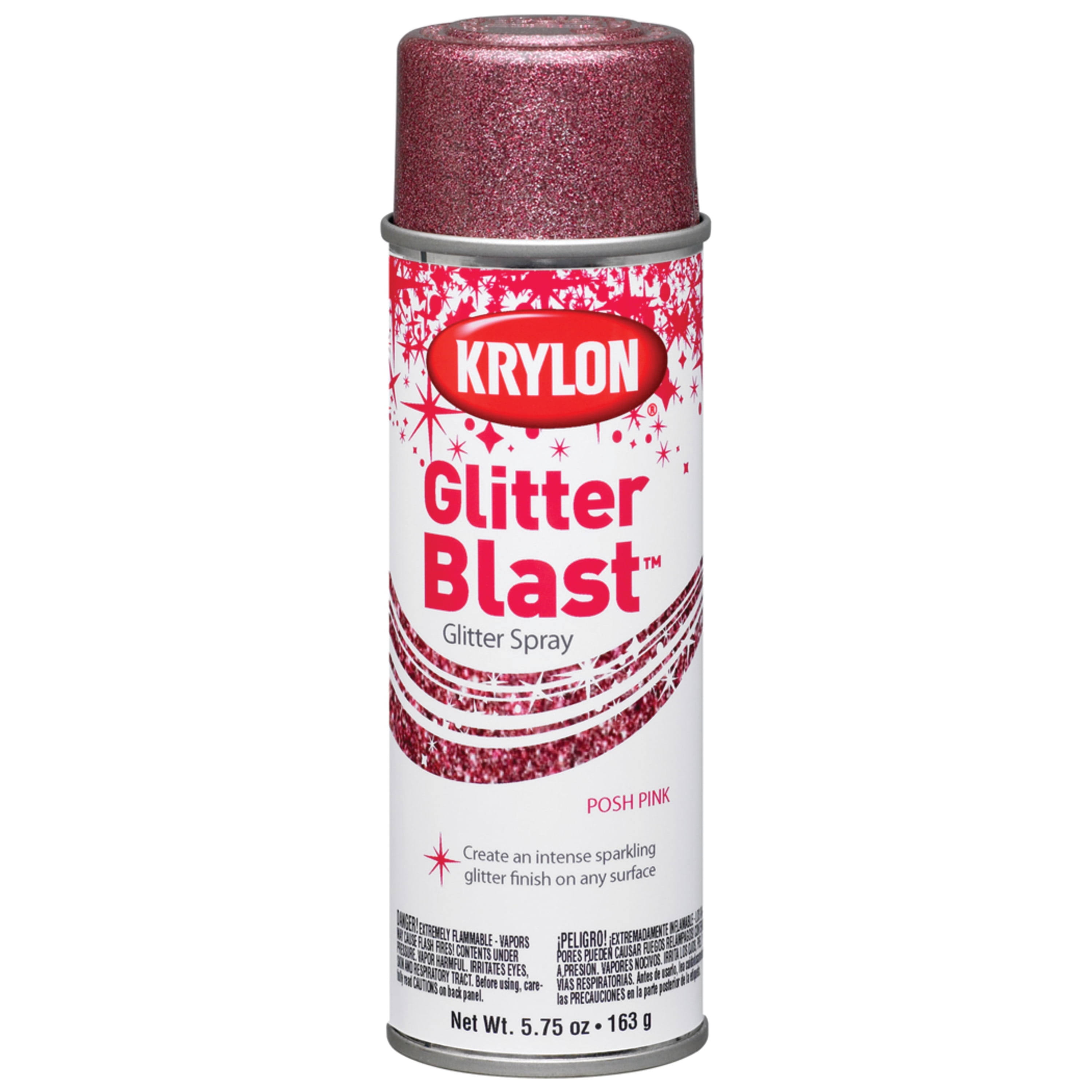 Krylon Posh Pink Glitter Blast Spray Paint 5.75 oz.