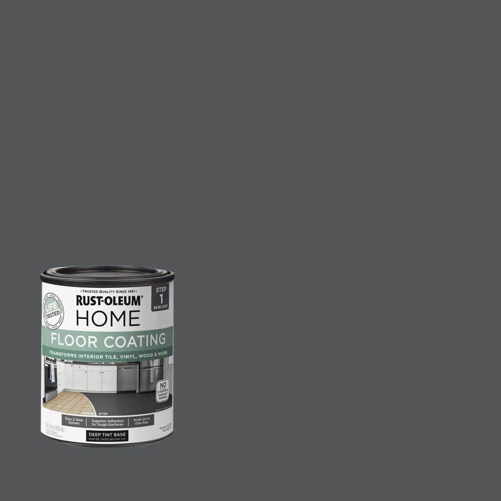 Rust-Oleum Home 1 qt. Charcoal Gray Interior Floor Base Coating