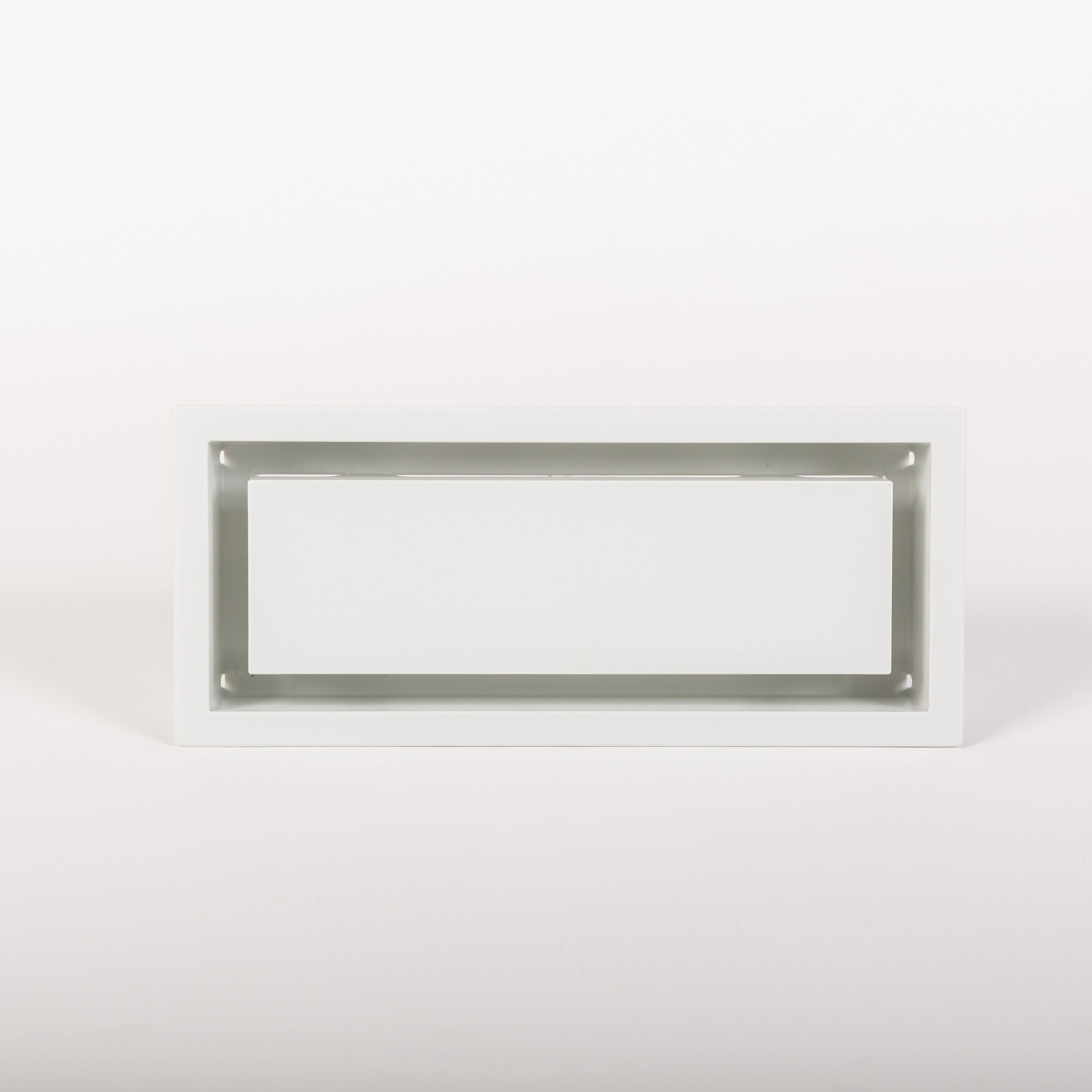 Aria Lite- Framed Wall Vent 4 in.x10 in. White