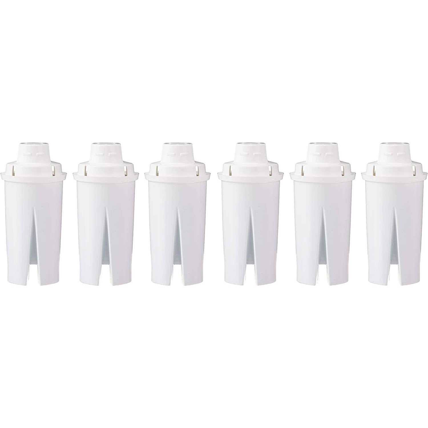 Amazon Basics Replacement Water Filters for Pitchers, Compatible with Brita, 6-Pack