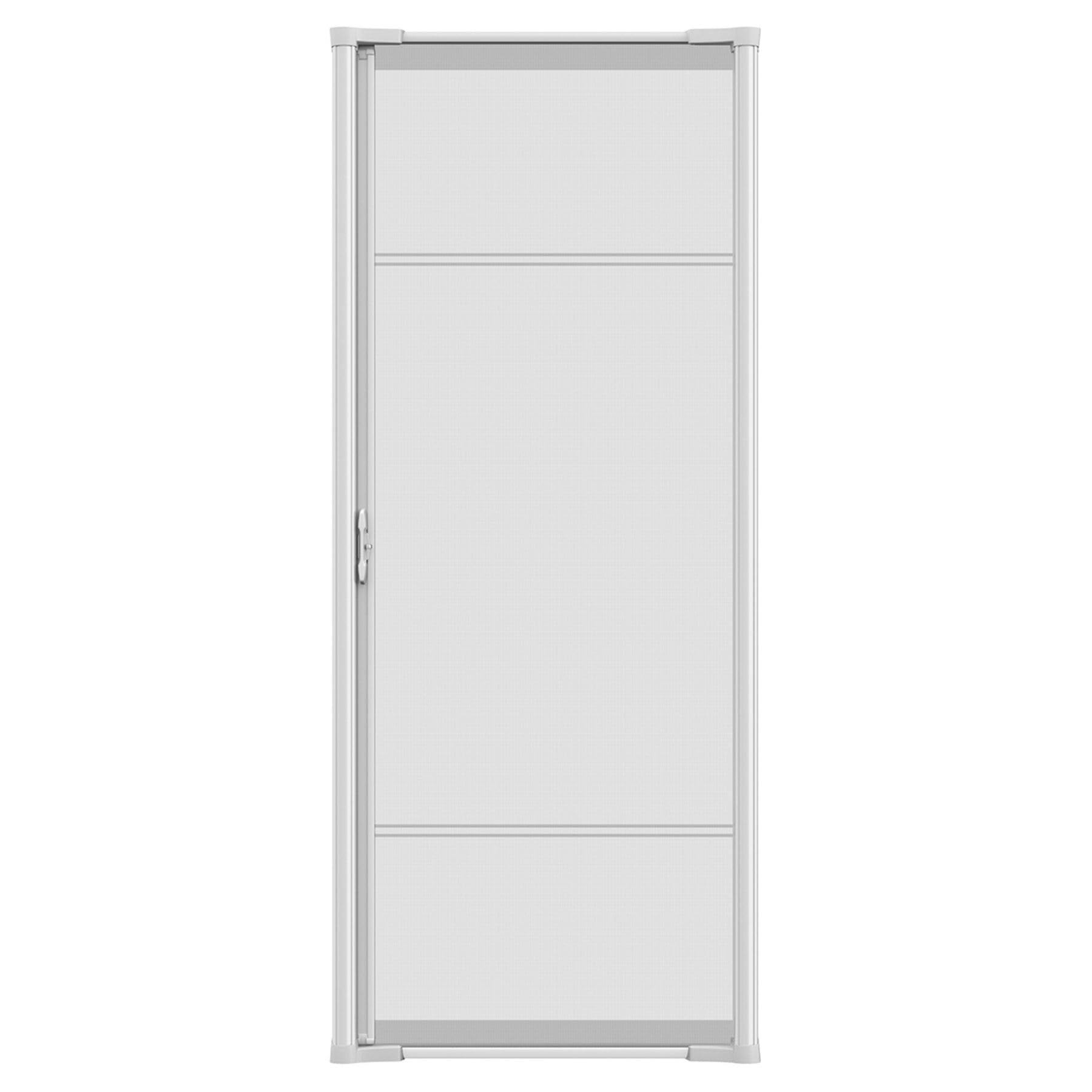 Larson Brisa White Retractable Screen Door 80