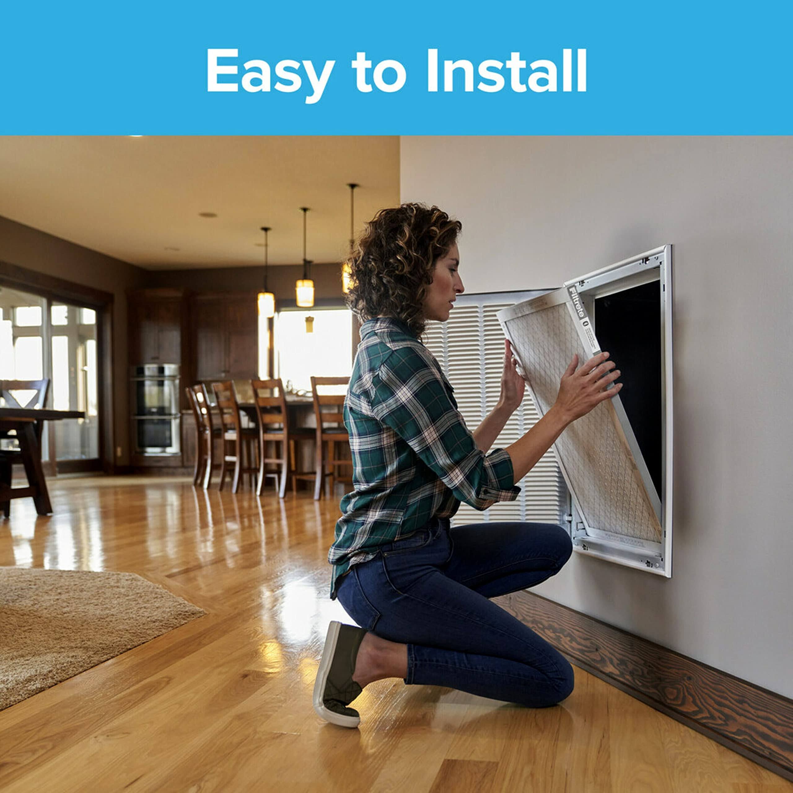 Filtrete 16x25x1 Air Filter MPR 1200D MERV 11, Allergen Reduction Plus Dust, 4-Pack Filters (Exact Dimensions 15.69x19.69x0.81)